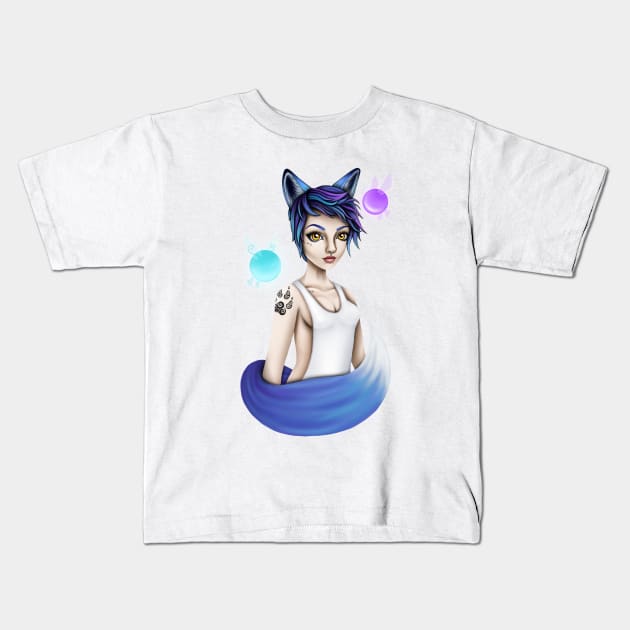 Vixey Kids T-Shirt by AmberlyJane